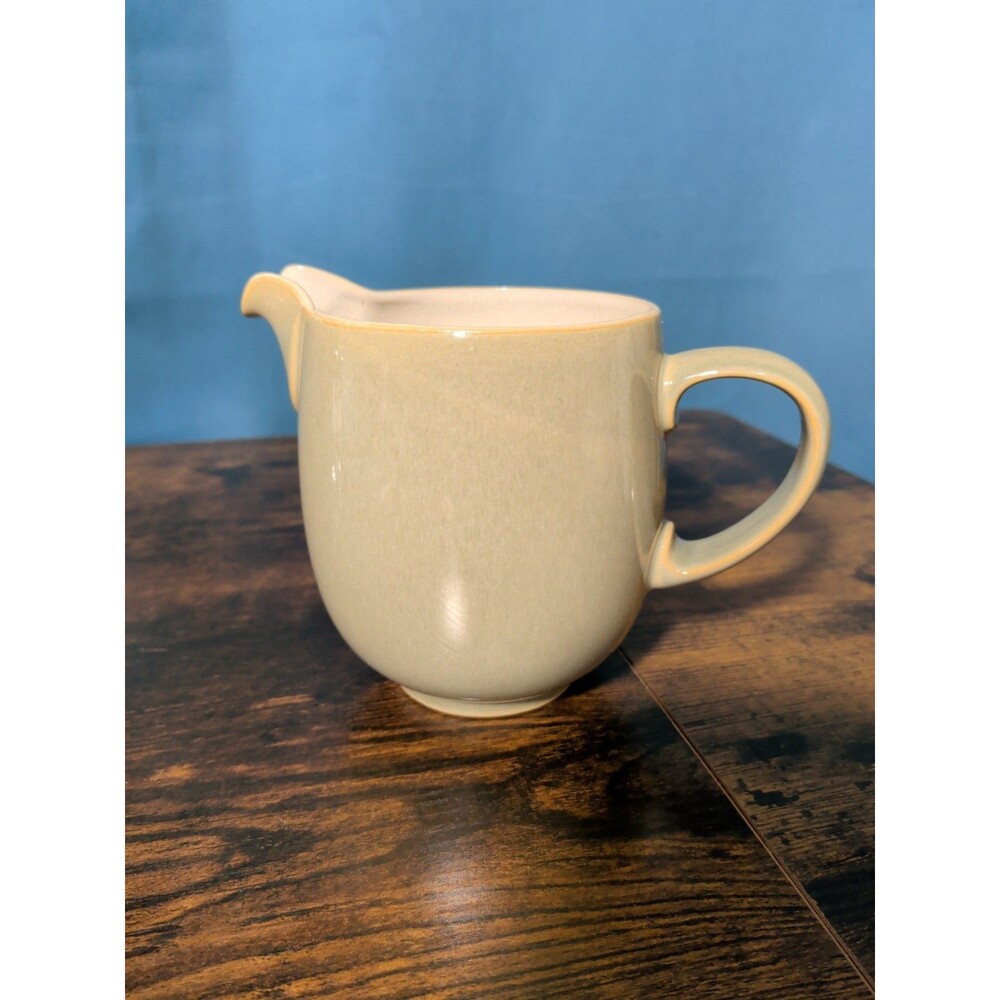Denby Fire Jug Sage Green Pitcher 20oz Handle Made In England Creamer